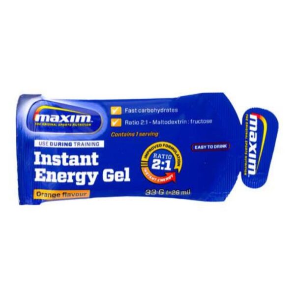 Maxim Maxim Instant Energy gel 33 g Orange 451135895 Corner Sport Blåbyen 1