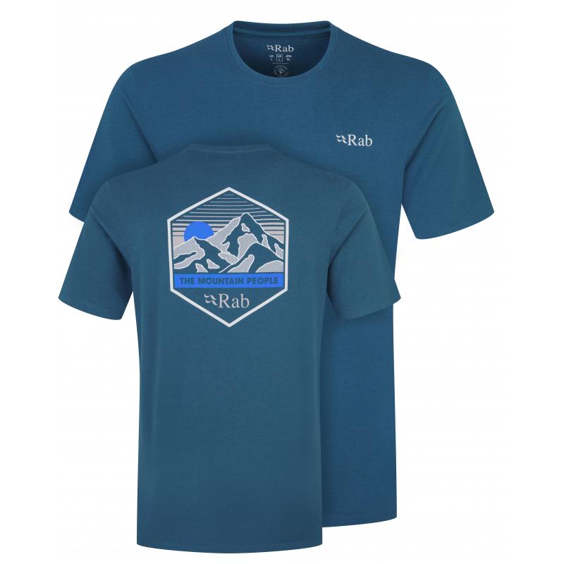Rab Rab Stance Mountain Peak Tee QCB-66 Corner Sport Blåbyen 1