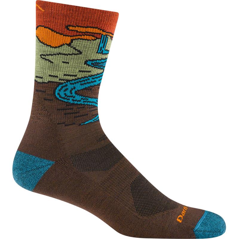Darn Tough Chasing Waterfalls Micro Crew Lightweight With Cushion - (71° Nord) DT5020 Corner Sport Blåbyen 1
