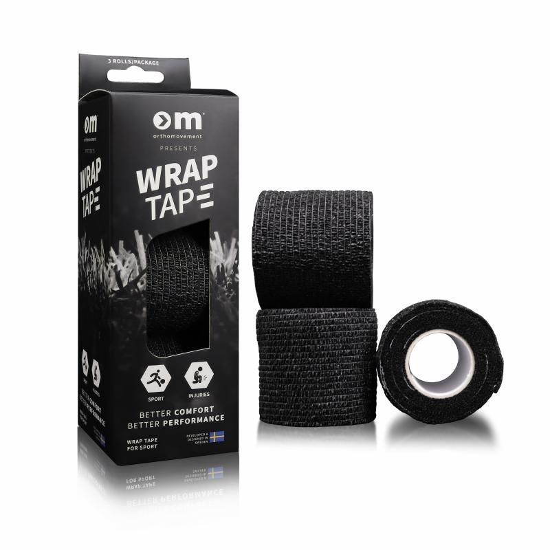 Ortho movement WRAP TAPE 5cm WT3BLACK Corner Sport Blåbyen 1